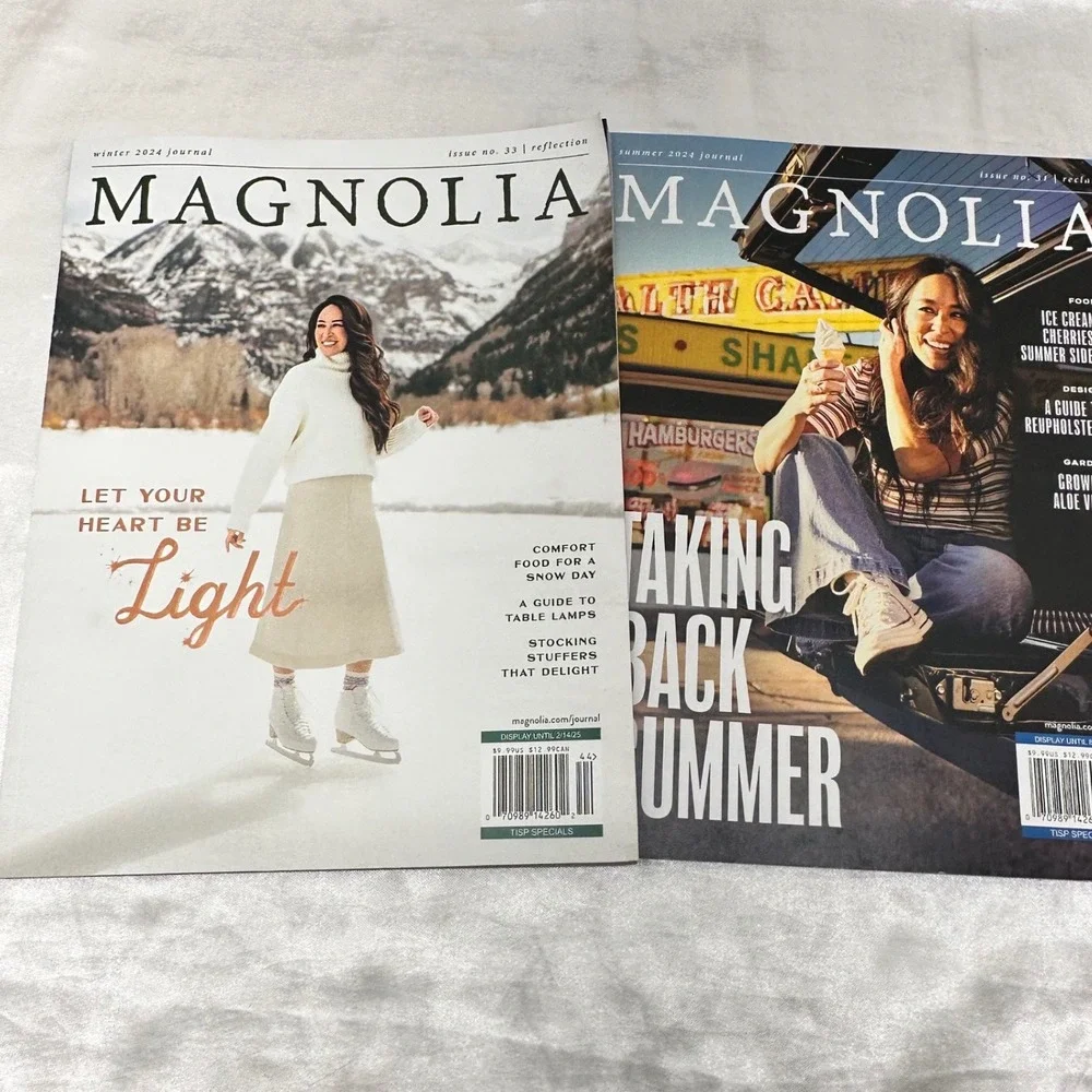Magnolia Journal Magazine Lot 2024 Issues 31 33 Summer Winter Exc. Joanna Gaines
